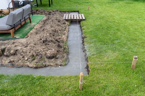 Cement Footer Installation in Lake Charles